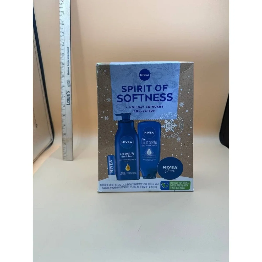 Nivea Spirit Of Softness Holiday Skincare Collection Gift Set 4-Piece NIB